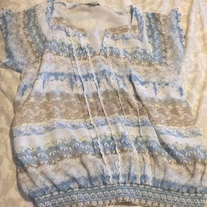 Christopher and Banks blouse size large